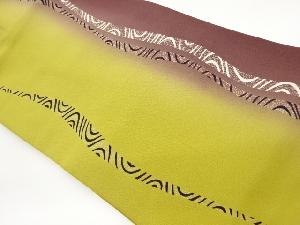 塩瀬よろけ縞模様名古屋帯